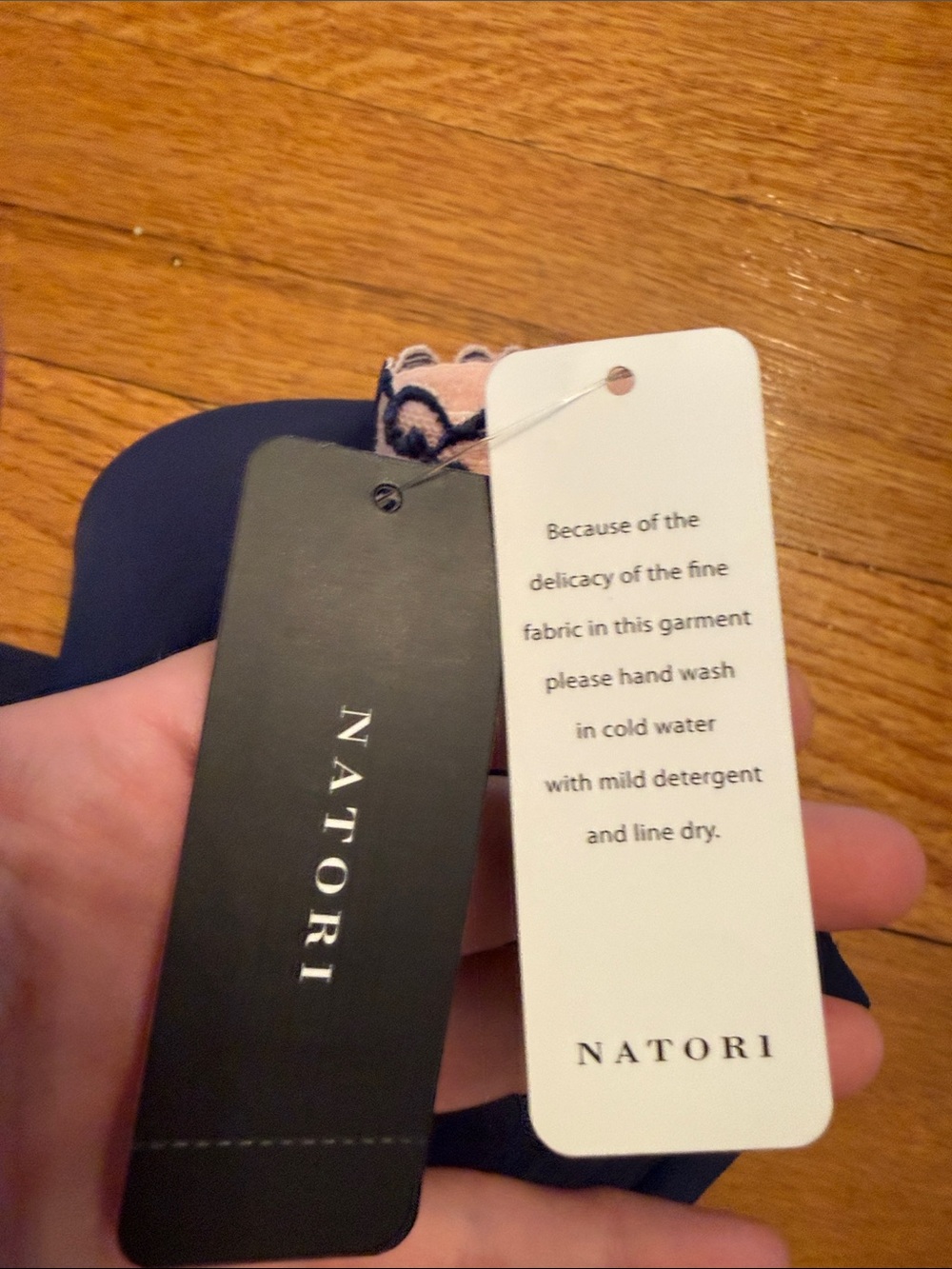 Natori “pure luxe” style Bra 38dd navy pink 38E new with tags - Picture 5 of 9